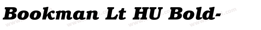 Bookman Lt HU Bold字体转换
